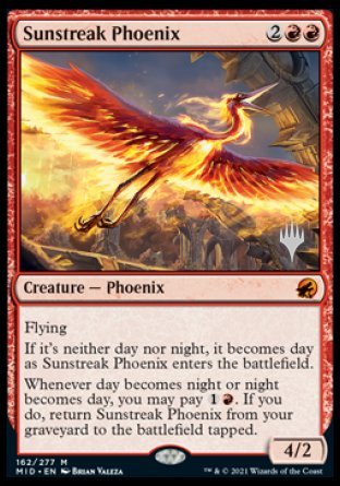 Sunstreak Phoenix (Promo Pack) [Innistrad: Midnight Hunt Promos] | Gaming Infinity