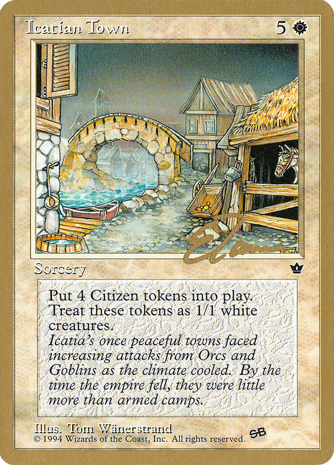 Icatian Town (Eric Tam) (SB) [Pro Tour Collector Set] | Gaming Infinity