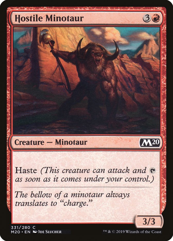 Hostile Minotaur [Core Set 2020] | Gaming Infinity