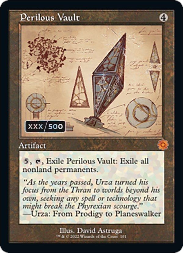 Perilous Vault (Retro Schematic) (Serial Numbered) [The Brothers' War Retro Artifacts] | Gaming Infinity