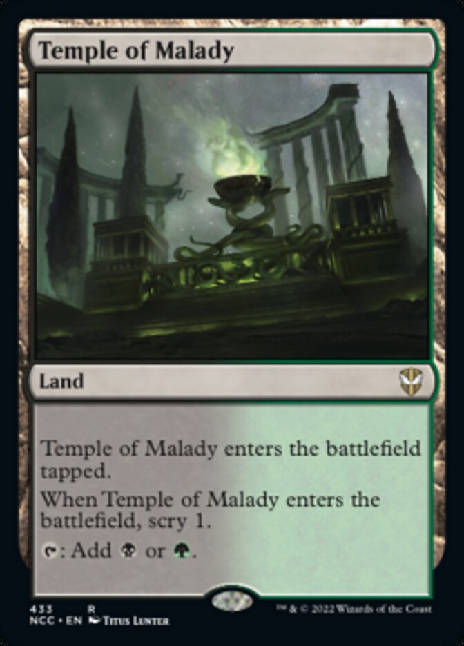 Temple of Malady [Streets of New Capenna Commander] | Gaming Infinity