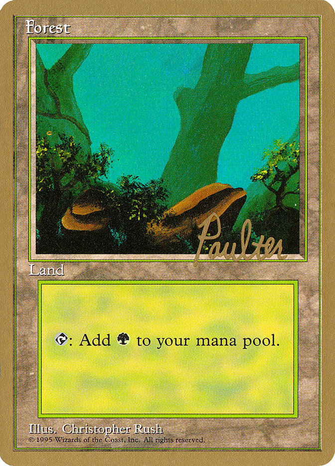 Forest (pp378) (Preston Poulter) [Pro Tour Collector Set] | Gaming Infinity