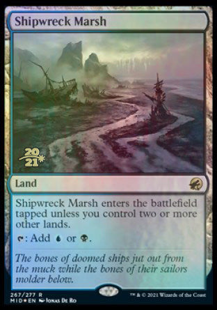 Shipwreck Marsh [Innistrad: Midnight Hunt Prerelease Promos] | Gaming Infinity