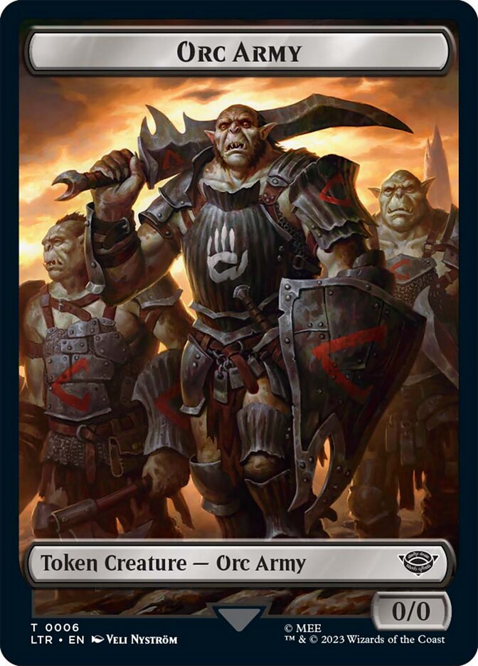 Orc Army Token (06) [The Lord of the Rings: Tales of Middle-Earth Tokens] | Gaming Infinity
