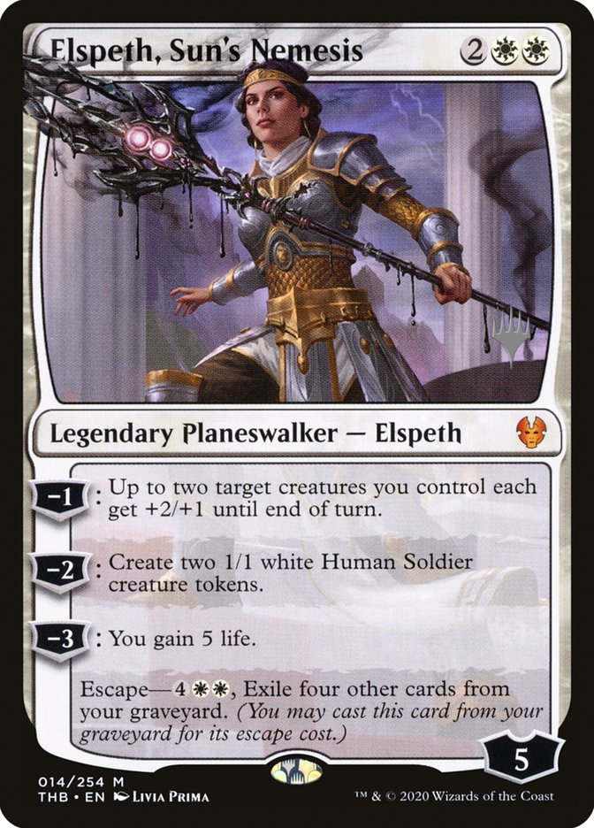 Elspeth, Sun's Nemesis (Promo Pack) [Theros Beyond Death Promos] | Gaming Infinity