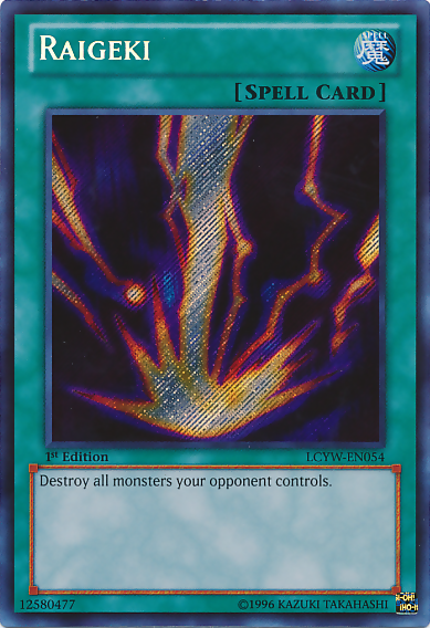 Raigeki [LCYW-EN054] Secret Rare | Gaming Infinity