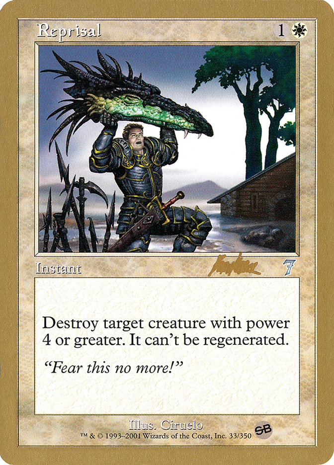 Reprisal (Brian Kibler) (SB) [World Championship Decks 2002] | Gaming Infinity