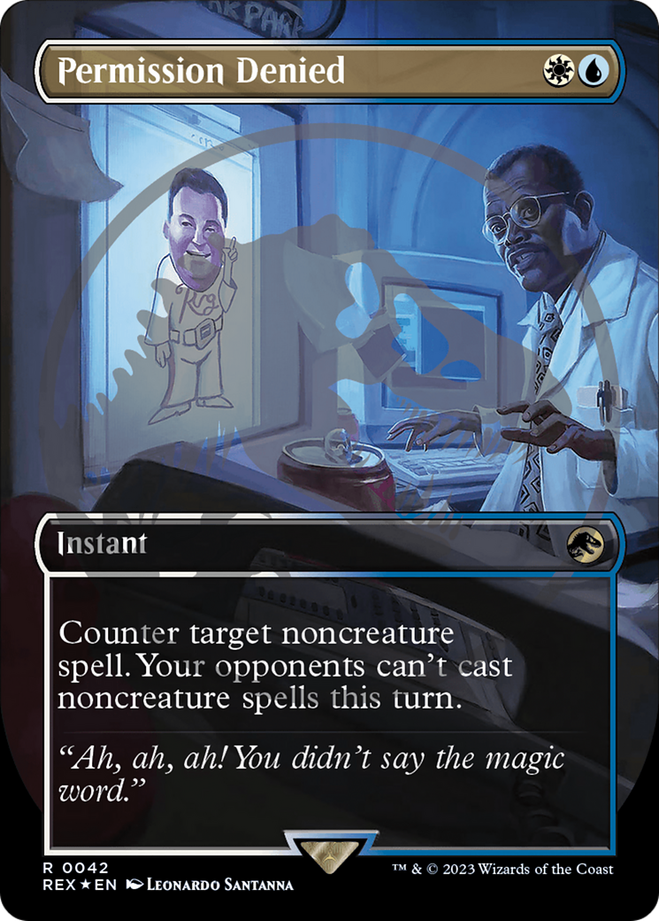 Permission Denied Emblem (Borderless) [Jurassic World Collection Tokens] | Gaming Infinity