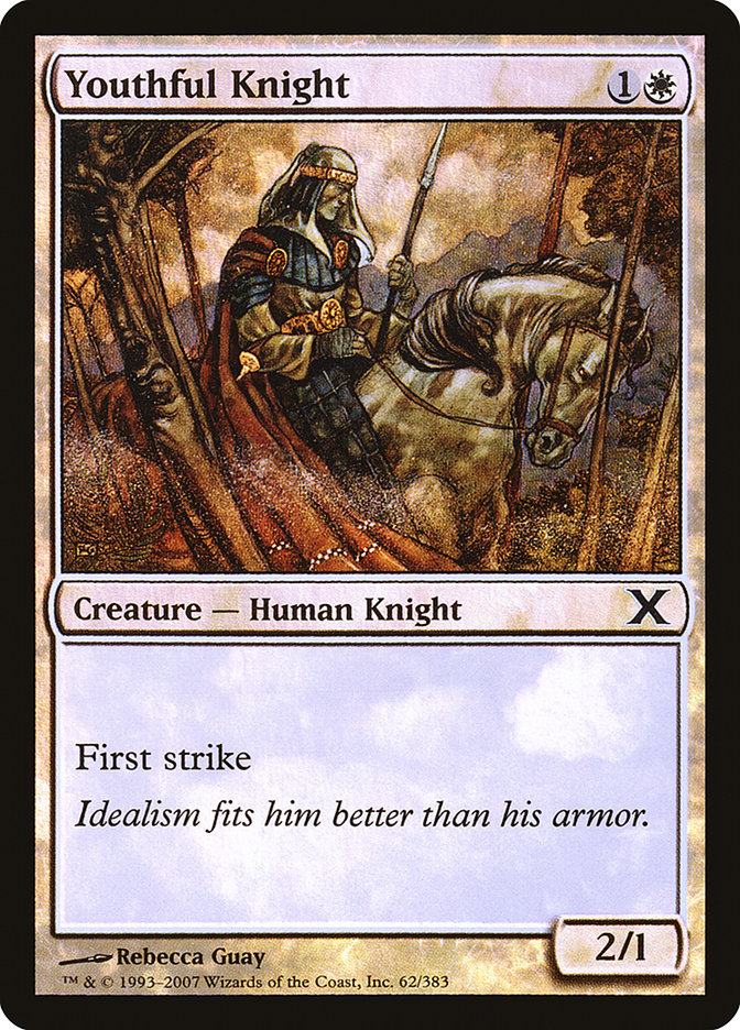 Youthful Knight (Premium Foil) [Tenth Edition] | Gaming Infinity