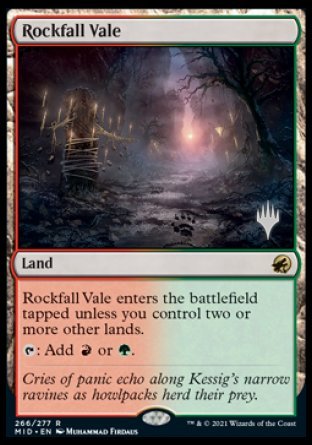 Rockfall Vale (Promo Pack) [Innistrad: Midnight Hunt Promos] | Gaming Infinity