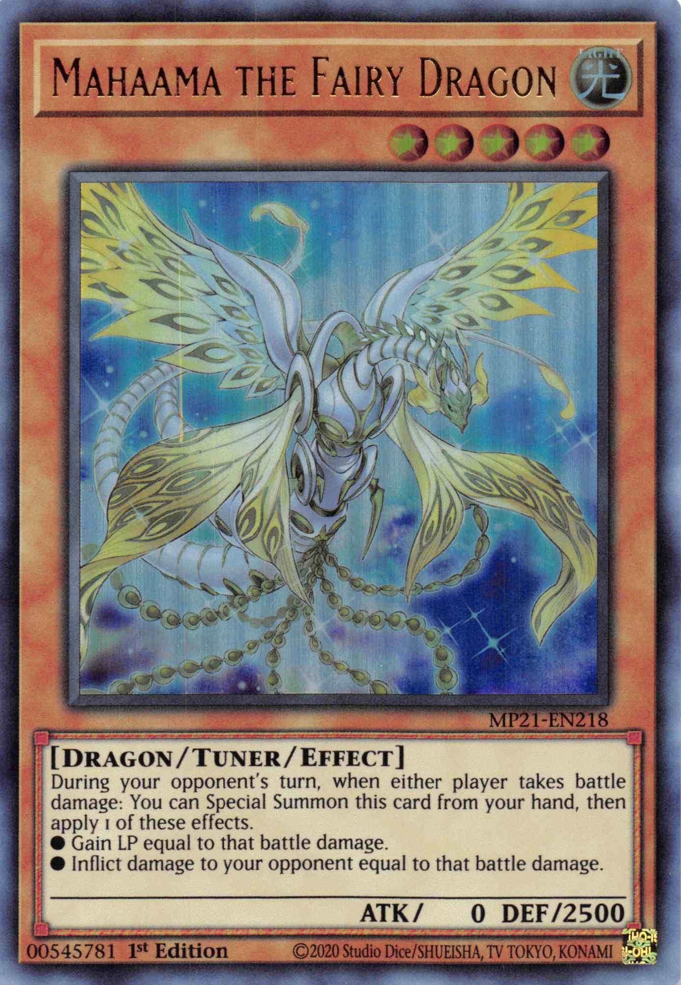 Mahaama the Fairy Dragon [MP21-EN218] Ultra Rare | Gaming Infinity