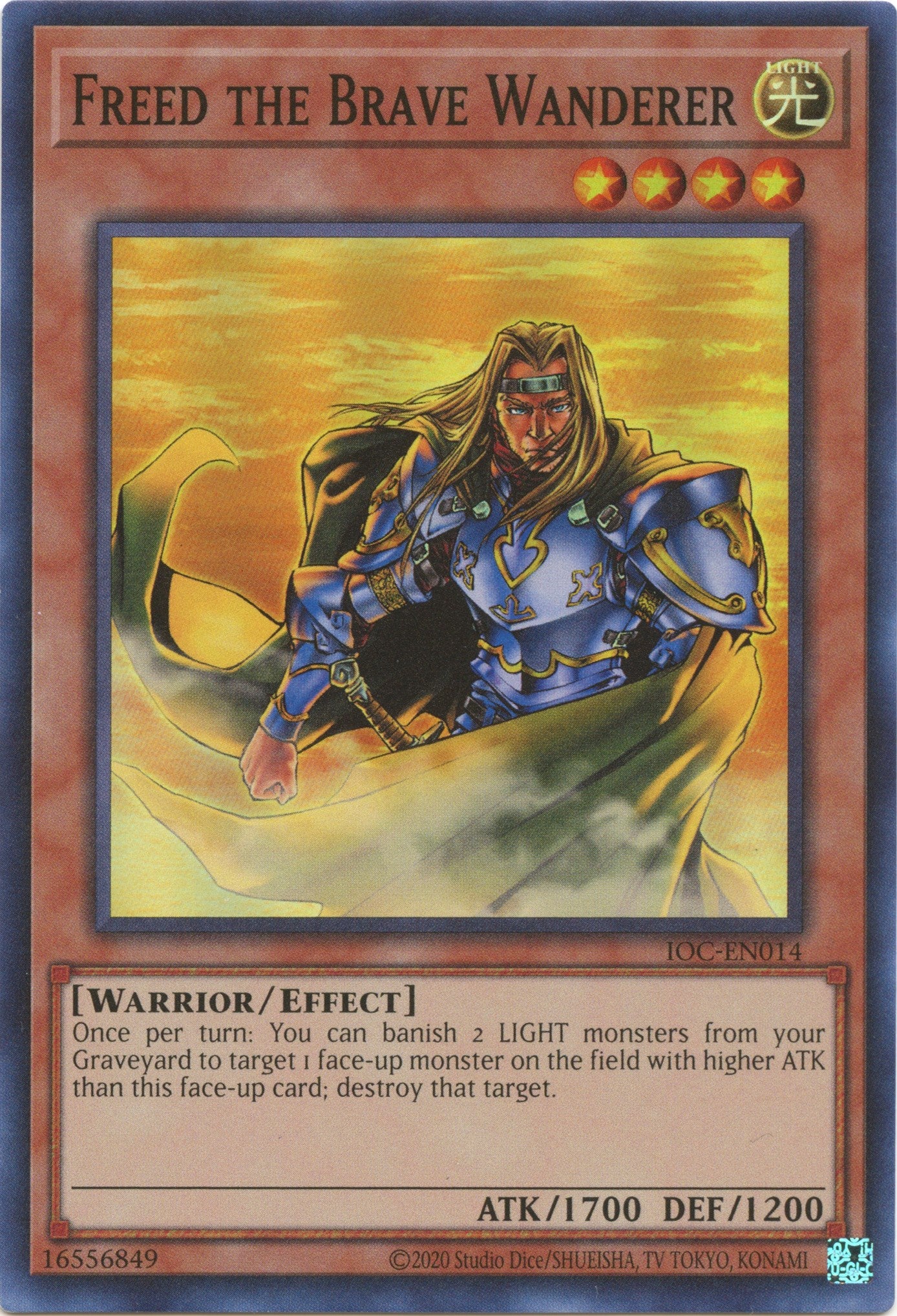 Freed the Brave Wanderer (25th Anniversary) [IOC-EN014] Super Rare | Gaming Infinity