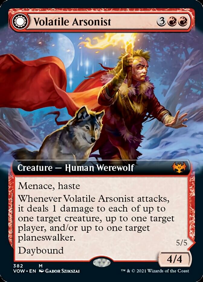 Volatile Arsonist // Dire-Strain Anarchist (Extended) [Innistrad: Crimson Vow] | Gaming Infinity