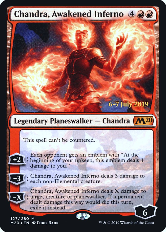 Chandra, Awakened Inferno  [Core Set 2020 Prerelease Promos] | Gaming Infinity