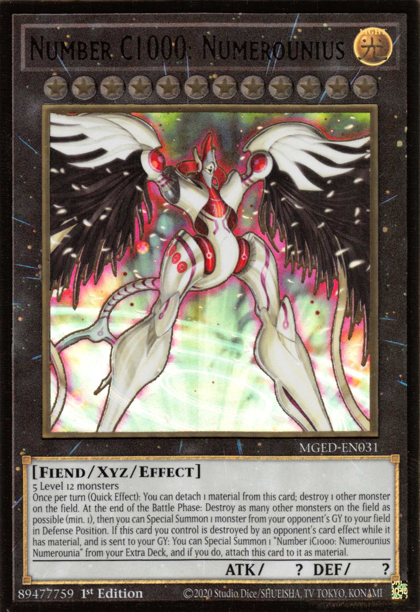 Number C1000: Numerounius [MGED-EN031] Gold Rare | Gaming Infinity