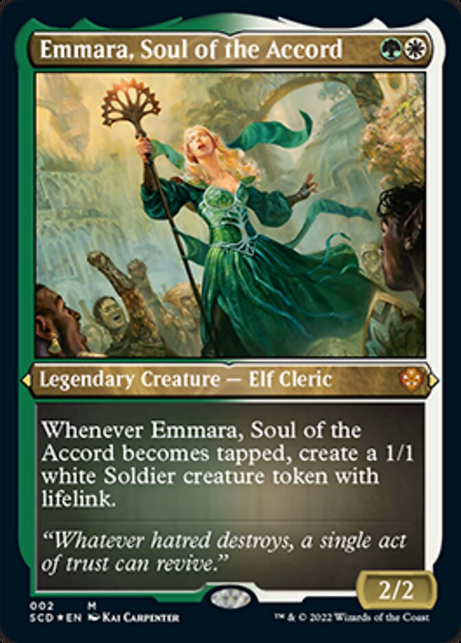 Emmara, Soul of the Accord (Foil Etched) [Starter Commander Decks] | Gaming Infinity