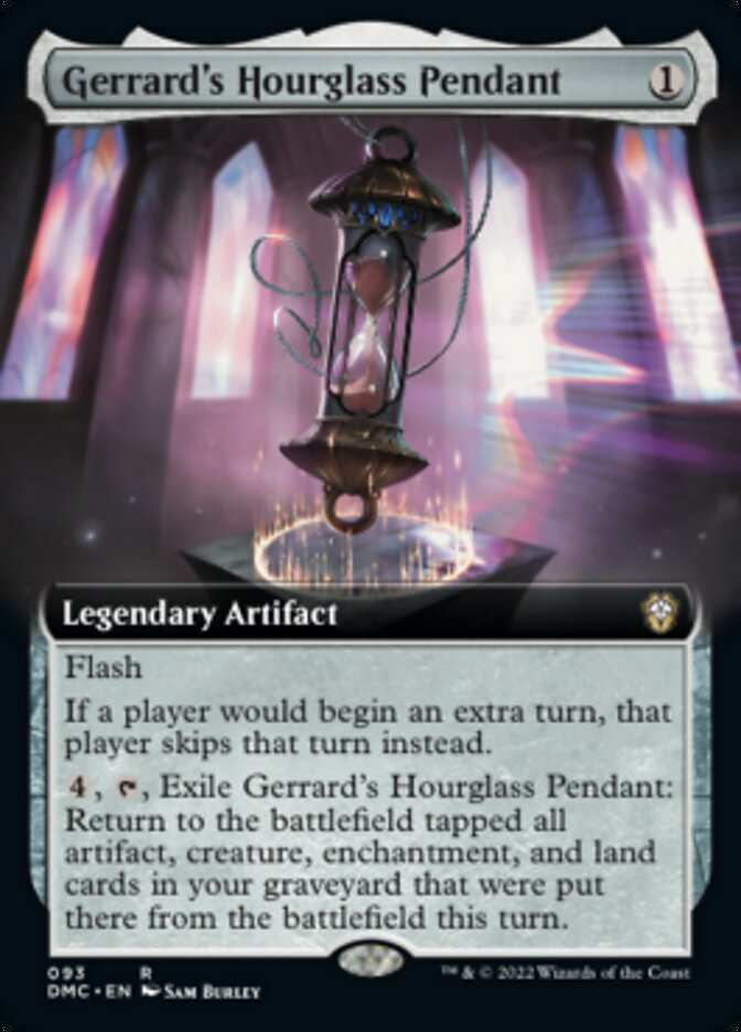 Gerrard's Hourglass Pendant (Extended Art) [Dominaria United Commander] | Gaming Infinity