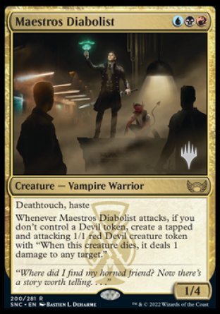 Maestros Diabolist (Promo Pack) [Streets of New Capenna Promos] | Gaming Infinity