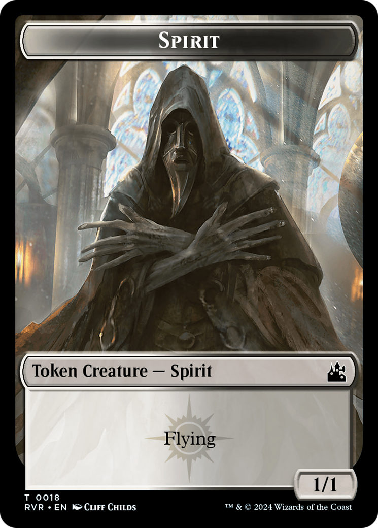 Spirit Token (0018) [Ravnica Remastered Tokens] | Gaming Infinity