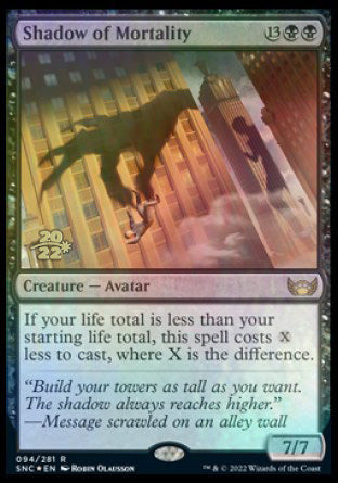 Shadow of Mortality [Streets of New Capenna Prerelease Promos] | Gaming Infinity