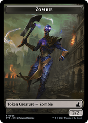 Saproling // Zombie Double-Sided Token [Ravnica Remastered Tokens] | Gaming Infinity