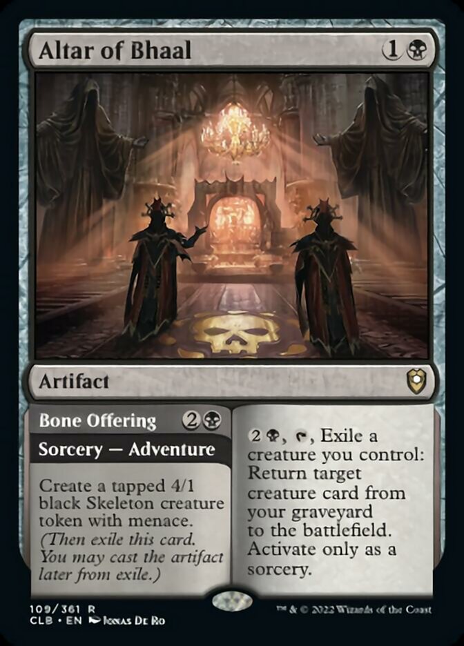 Altar of Bhaal // Bone Offering [Commander Legends: Battle for Baldur's Gate] | Gaming Infinity