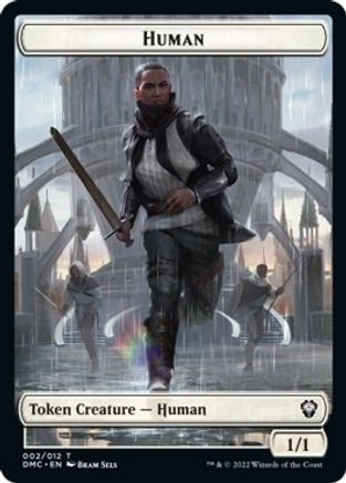 Human // Snake Double-sided Token [Dominaria United Commander Tokens] | Gaming Infinity