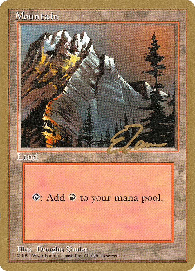 Mountain (et373) (Eric Tam) [Pro Tour Collector Set] | Gaming Infinity