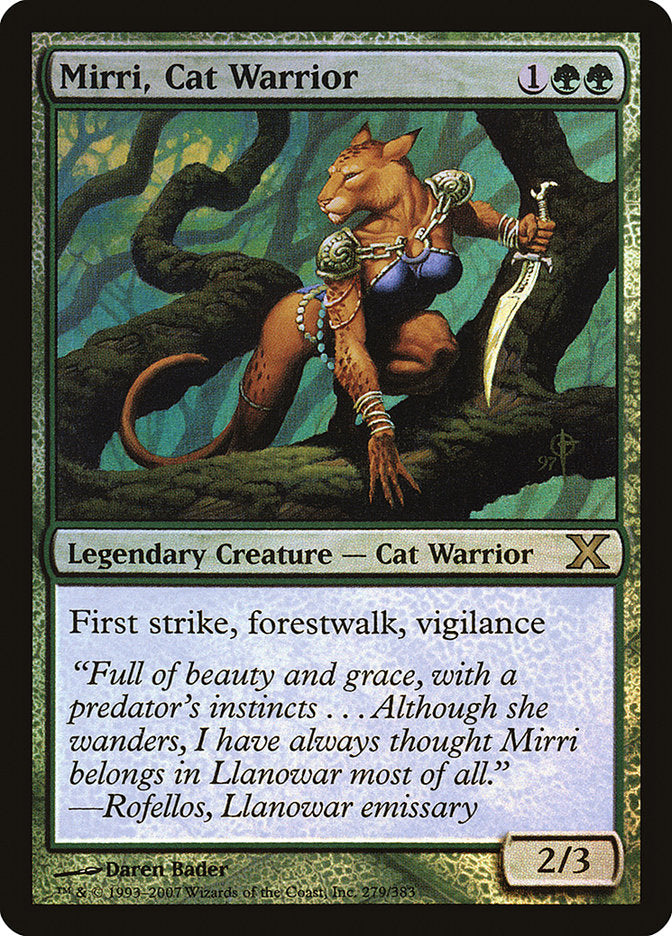 Mirri, Cat Warrior (Premium Foil) [Tenth Edition] | Gaming Infinity