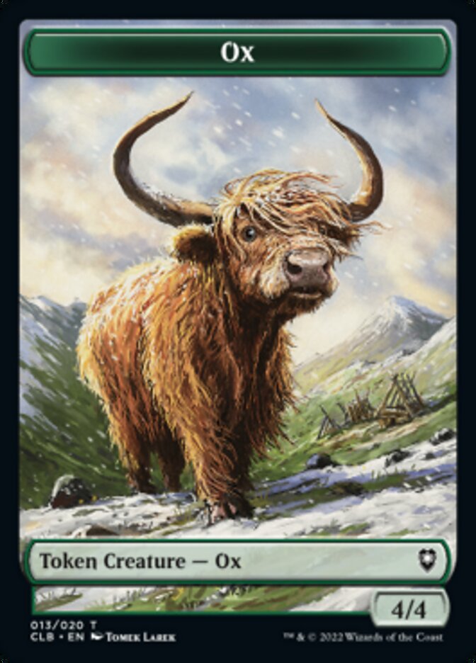 Ox Token [Commander Legends: Battle for Baldur's Gate Tokens] | Gaming Infinity