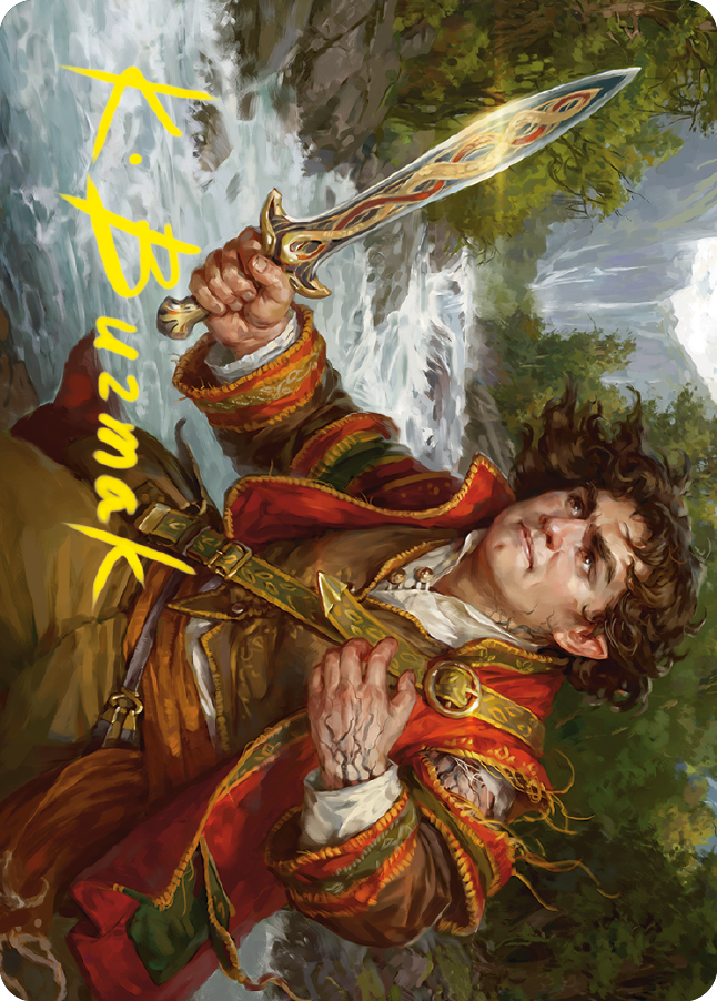 Frodo Baggins Art Card (16/81) (Gold-Stamped Signature) [The Lord of the Rings: Tales of Middle-earth Art Series] | Gaming Infinity