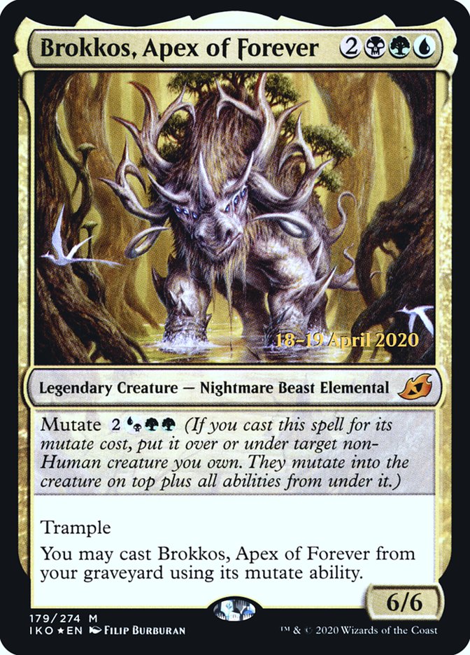 Brokkos, Apex of Forever  [Ikoria: Lair of Behemoths Prerelease Promos] | Gaming Infinity