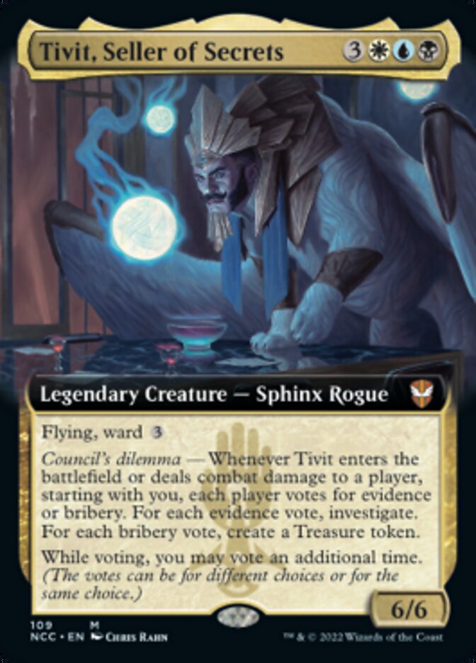 Tivit, Seller of Secrets (Extended Art) [Streets of New Capenna Commander] | Gaming Infinity