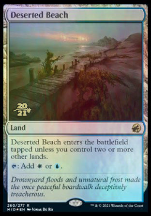 Deserted Beach [Innistrad: Midnight Hunt Prerelease Promos] | Gaming Infinity
