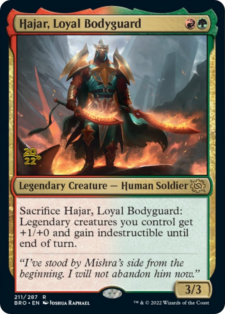 Hajar, Loyal Bodyguard [The Brothers' War: Prerelease Promos] | Gaming Infinity