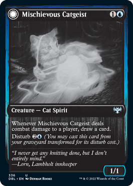 Mischievous Catgeist // Catlike Curiosity [Innistrad: Double Feature] | Gaming Infinity