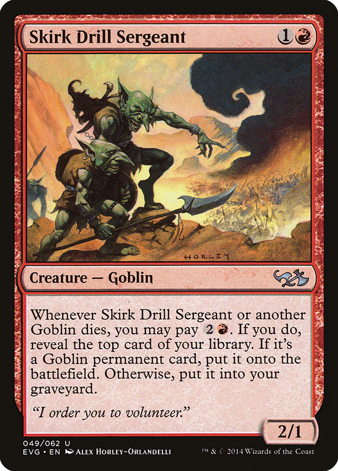 Skirk Drill Sergeant (Elves vs. Goblins) [Duel Decks Anthology] | Gaming Infinity