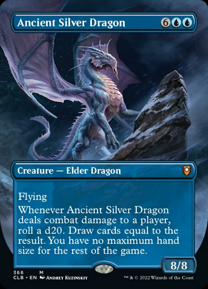 Ancient Silver Dragon (Borderless Alternate Art) [Commander Legends: Battle for Baldur's Gate] | Gaming Infinity