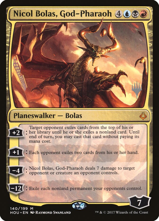 Nicol Bolas, God-Pharaoh (Promo Pack) [Hour of Devastation Promos] | Gaming Infinity