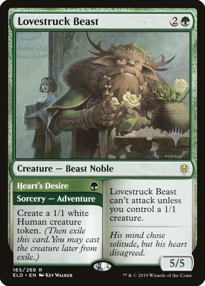 Lovestruck Beast // Heart's Desire (Promo Pack) [Throne of Eldraine Promos] | Gaming Infinity