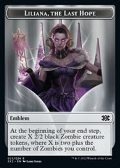 Liliana, the Last Hope Emblem // Spirit Double-sided Token [Double Masters 2022 Tokens] | Gaming Infinity