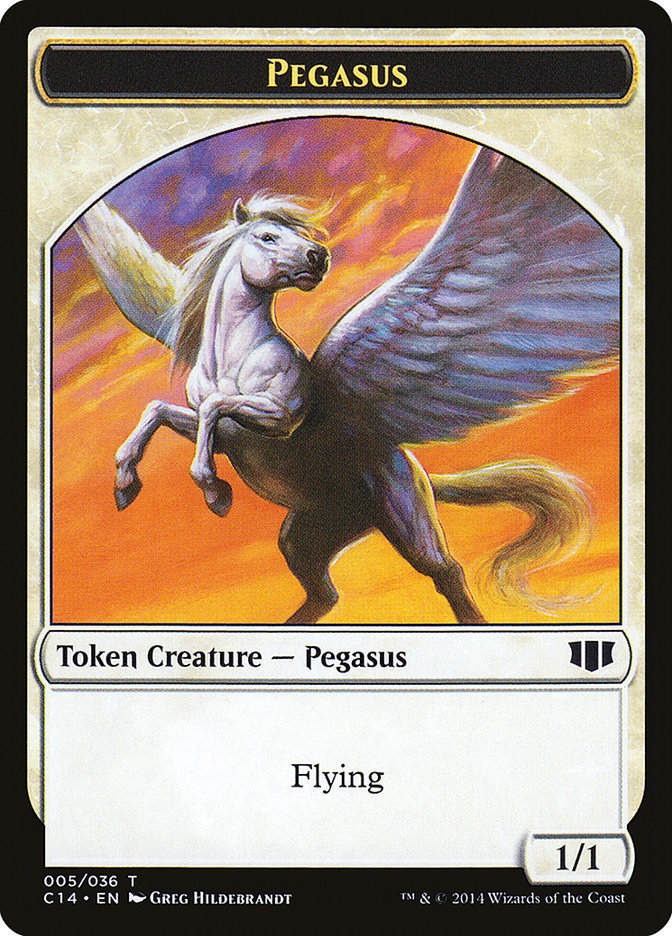 Kor Soldier // Pegasus Double-sided Token [Commander 2014 Tokens] | Gaming Infinity