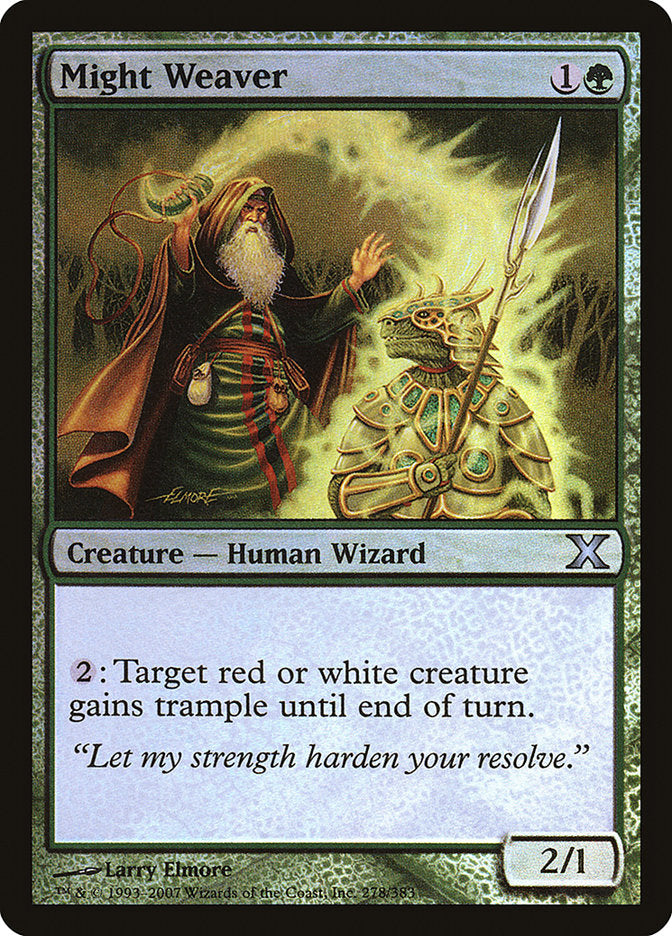 Might Weaver (Premium Foil) [Tenth Edition] | Gaming Infinity