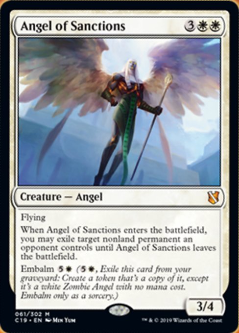 Angel of Sanctions [Commander 2019] | Gaming Infinity