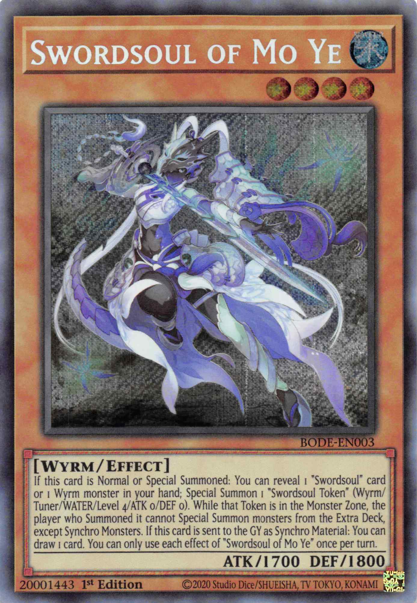 Swordsoul of Mo Ye [BODE-EN003] Secret Rare | Gaming Infinity