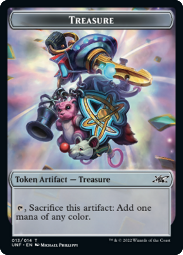 Teddy Bear // Treasure (013) Double-sided Token [Unfinity Tokens] | Gaming Infinity