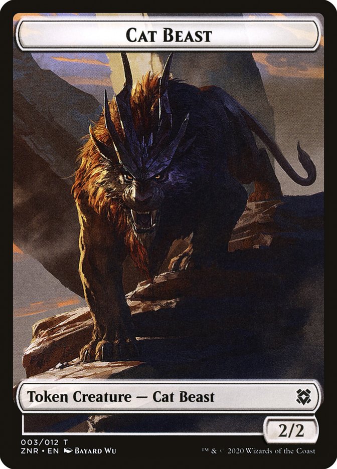 Cat Beast Token [Zendikar Rising] | Gaming Infinity