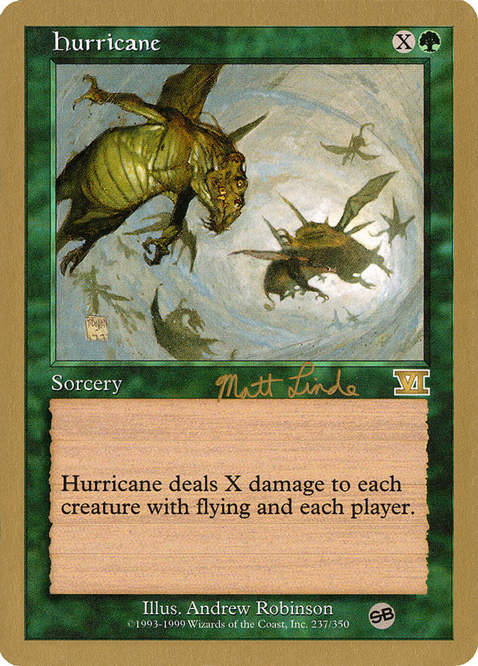 Hurricane (Matt Linde) (SB) [World Championship Decks 1999] | Gaming Infinity