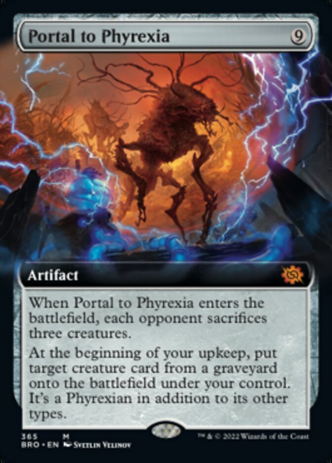 Portal to Phyrexia (Extended Art) [The Brothers' War] | Gaming Infinity