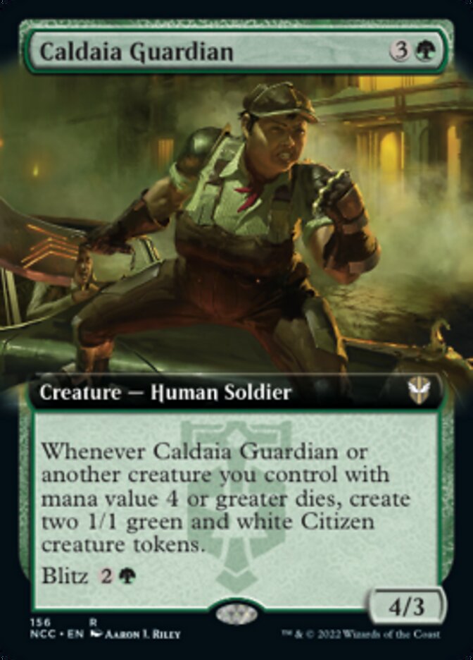 Caldaia Guardian (Extended Art) [Streets of New Capenna Commander] | Gaming Infinity